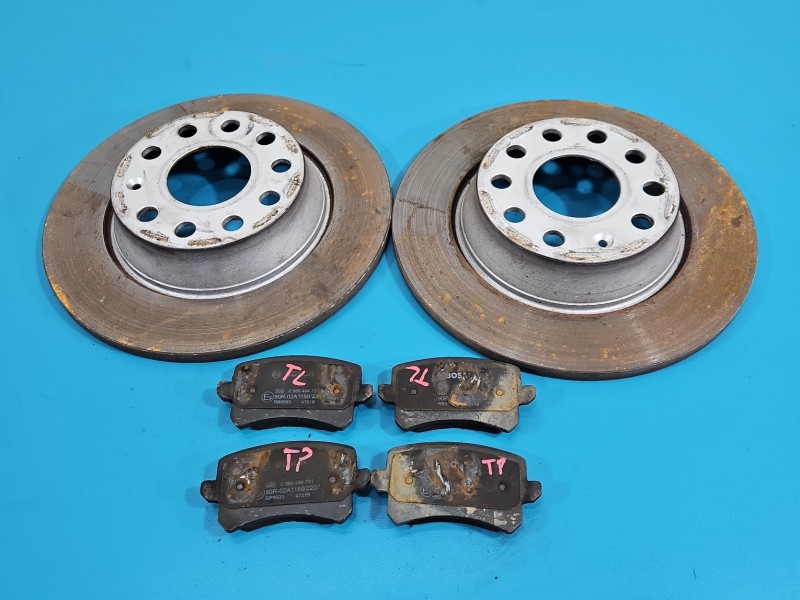 Tarcze hamulcowe tył klocki Vw Tiguan I 07- 1.4 TSI Cav