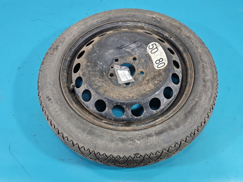 Koło zapasowe 17" dojazdowe dojazdówka Renault Espace V 5x114.3, Continental, 135 mm, Profil opony: 80, imprk1606514,...