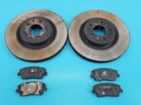 Tarcze hamulcowe przód klocki Kia Stinger 2.0 T-GDI Producent części: KIA, 345/30 TARCZE+ KLOCKI