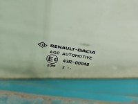 Szyba drzwi tył prawa Dacia Sandero III 20- HB
