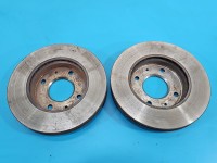 Tarcze hamulcowe przód klocki Hyundai Matrix 1.6 16V Hyundai, średnica 257,5grubość 24 komplet z klockami