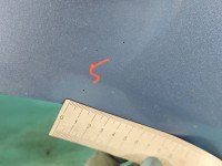 Błotnik przód lewy Honda Jazz II błękitny B506M