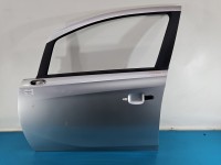 DRZWI PRZÓD LEWE KIEROWCY Opel Corsa E 5d srebrny z176