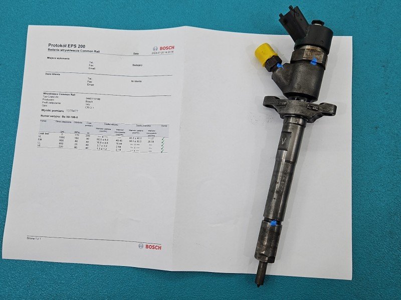 TEST Wtryskiwacz Ford Focus Mk2 0445110188 1.6 tdci