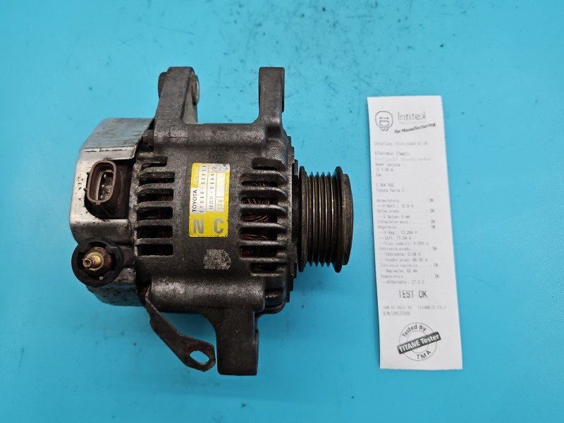 TEST Alternator Toyota Yaris I 27060-33020 1.4 D4D