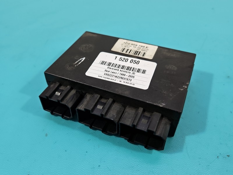 Sterownik moduł komfortu Seat Leon I Toledo II 1C0959799E Producent części: Seat, Europejska, pęknięta obudowa