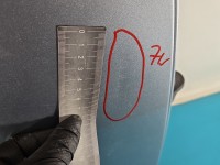 Drzwi tył prawe Mitsubishi Outlander II HB 5d srebrny A31