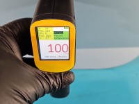 Drzwi tył lewe Peugeot 407 sedan 4d błękitny EYLC