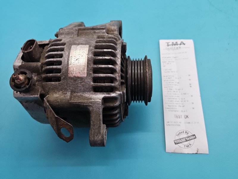 TEST Alternator Toyota Yaris I 27060-33040, 102211-2780 1.4 D4D