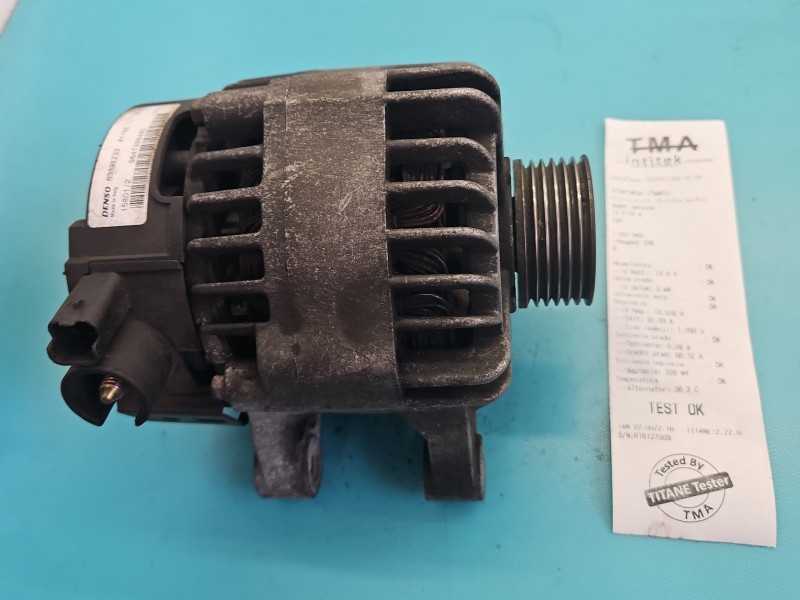 TEST Alternator Peugeot 206 1.4 8V 9641398480, 63321733