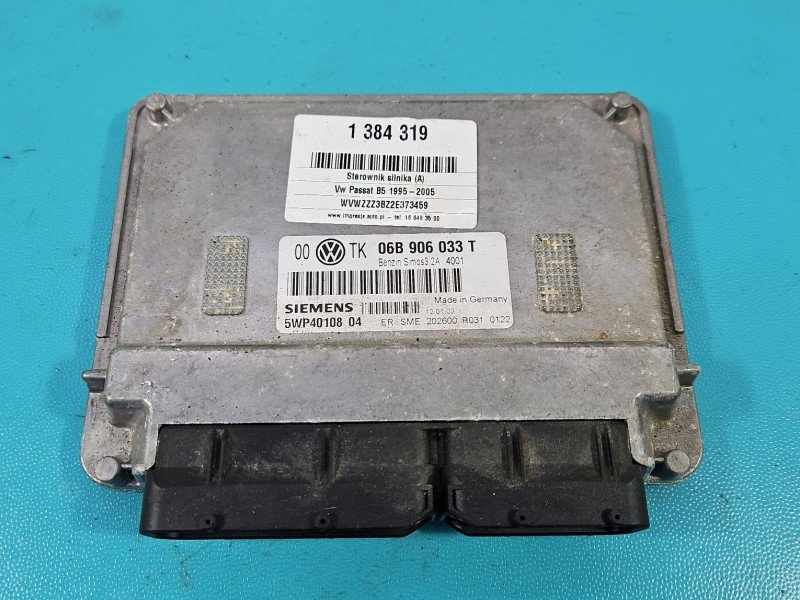 Komputer Sterownik silnika 06B906033T Vw Passat B5 2.0 8V wiel (AZM)