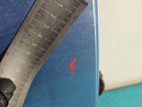 Drzwi tył prawe Honda Jazz II HB 5d błękitny B506M