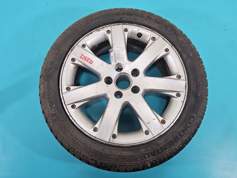 Koło zapasowe 17" dojazdowe dojazdówka Vw Passat B6 Rozstaw śrub: 5x112, Continental, 235 mm, Profil opony: 45, Aluminiowa -...