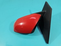 Lusterko lewe Renault Megane III czerwony, malowana, elektryczny, Europejska, Kod lakieru: DV727, rysy, odpryski, 9pin...
