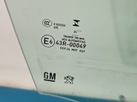 Szyba drzwi przód prawa pasażera Opel Grandland Producent części: OPEL, 5 DRZWI HB
