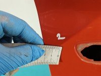 DRZWI PRZÓD PRAWE PASAŻERA Opel Corsa F 5d pomarańczowy KVH