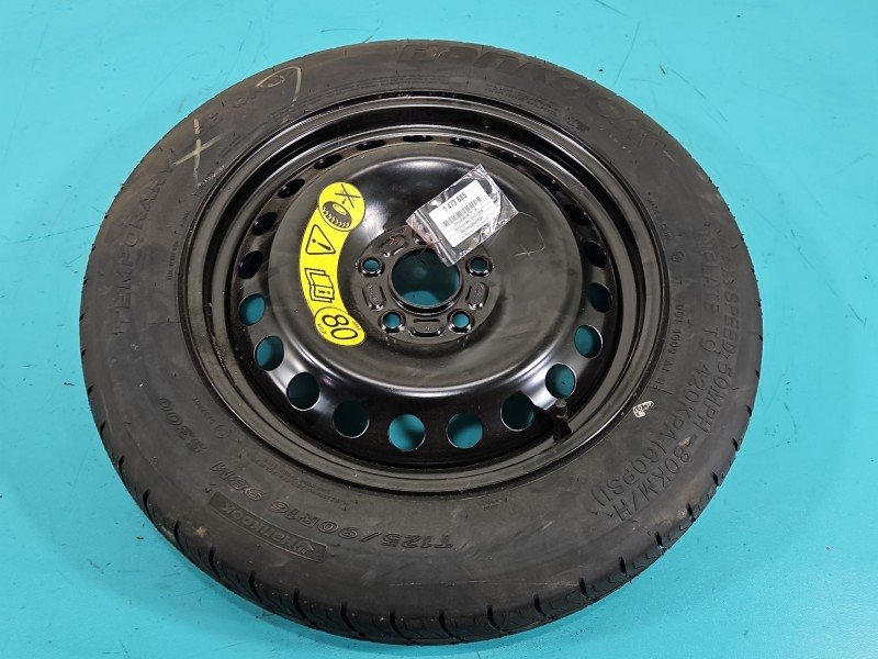 Koło zapasowe 16" dojazdowe dojazdówka Ford Focus Mk3 Rozstaw śrub: 5x108, Hankook, 125/90 R16 HANKOOK ET 25