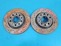 Tarcze hamulcowe przód klocki Skoda Octavia II 1.9 tdi (BXE) tarcze z klockami hamulcowymi brembo i osłonami tarcz