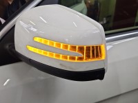 Lusterko lewe Mercedes GL II X166 10+10pin .Składane elektrycznie. BIAŁY 650 europa
