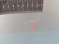 Drzwi tył lewe Mercedes W211 sedan 4d srebrny 744