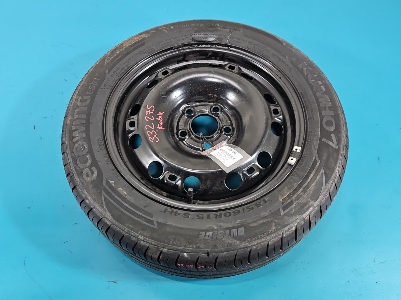 Koło zapasowe 15" dojazdowe dojazdówka Skoda Fabia III Rozstaw śrub: 5x100, Marka: Kumho, 185 mm, Profil opony: 60,...