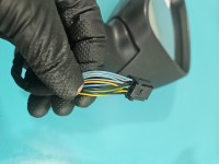 Lusterko lewe Renault Scenic III czarny, malowana, elektryczny, Europejska, Kod lakieru: TEGNE, Regulowane i składane...