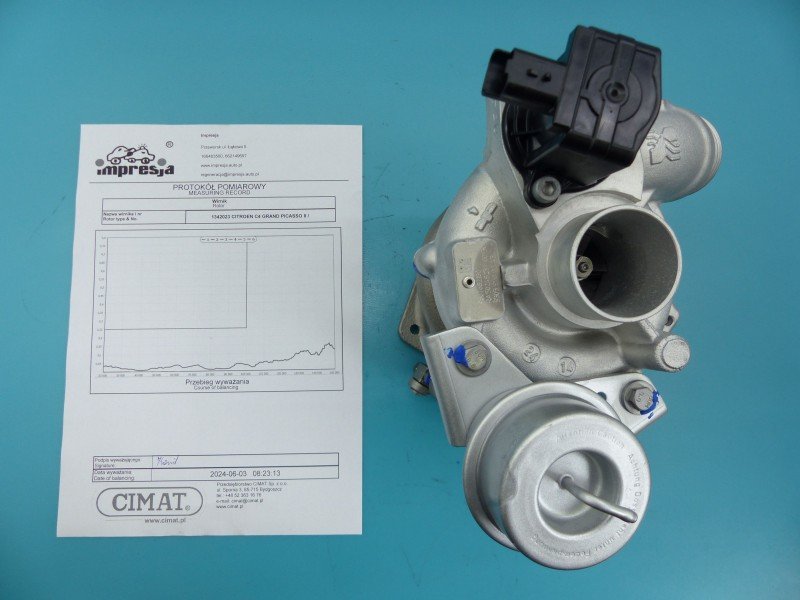 Turbosprężarka Regenerowana C4 Grand Picasso II 13-22 53039700243, 9807682180 1.6 THP 156KM