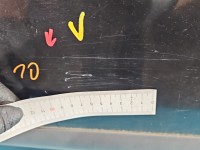 Drzwi tył prawe Seat Cordoba II 6L sedan 4d czarny LC92