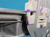 Podnośnik przód prawy SZYBY WINDA Citroen C3 II 09-16 CITROEN, Europejska, Pęknięcie przy mechanizmie podnoszenia mocującej...