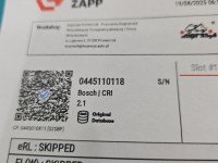 TESTOWANY Wtryskiwacz Opel Astra II G 0445110118 1.7 cdti
