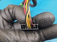 Lusterko lewe Vw Jetta VI elektryczny, Europejska, Kod lakieru: L041, 6pin. Rysy na obudowie. europa
