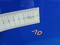 Drzwi tył lewe Skoda Fabia II HB 5d niebieski 4590