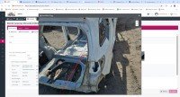 Błotnik tył prawy Mercedes W246 biały 650 ćwiartka