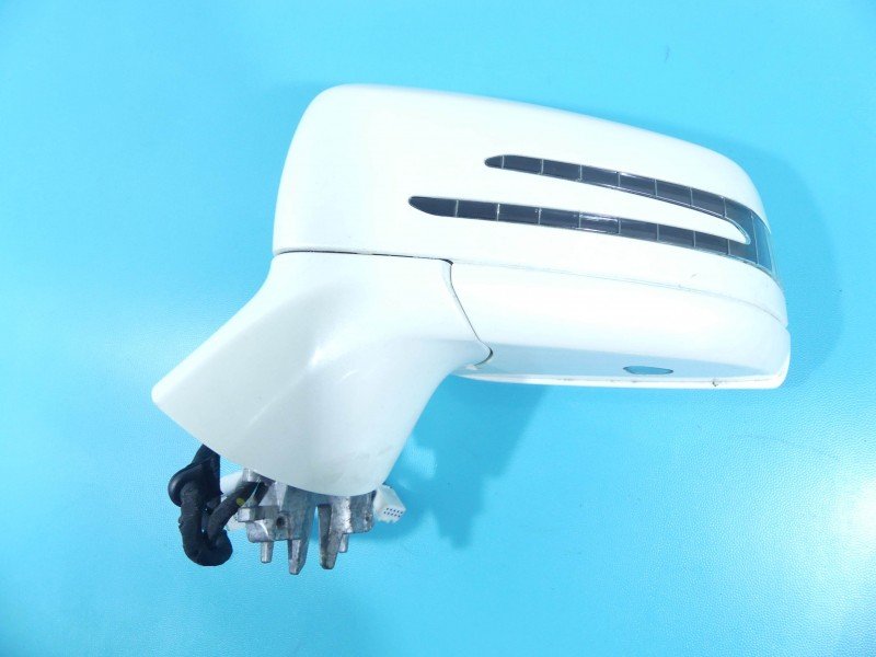 Lusterko lewe pin Mercedes CLS II C218 W218 218 sedan 4d kolor biały 799U DIAMOND WHITE - METALLIC PAINT europa