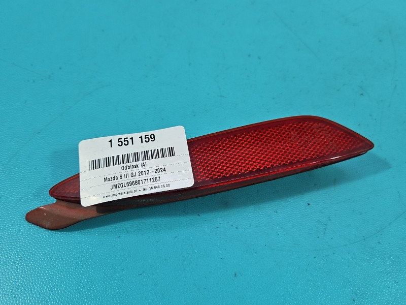ODBLASK ZDERZAKA Mazda 6 III GJ