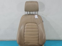Fotel lewy przód kierowcy Vw Passat B6 EU 4d Volkswagen, Europejska, skóra, regulowany elektrycznie, podgrzewany