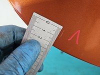 Drzwi tył prawe Fiat Panda II HB 5d pomarańczowym, 505