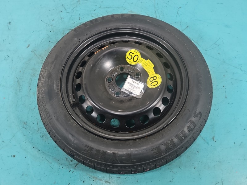 Koło zapasowe 16" dojazdowe dojazdówka Volvo V50 S40 II Rozstaw śrub: 5x108, Pirelli, 125 mm, Profil opony: 85,...