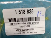 Pas bezpieczeństwa przód prawy pasażera BMW iX3 G08 7414301