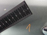 Drzwi tył prawe Mercedes W211 sedan 4d srebrny 744