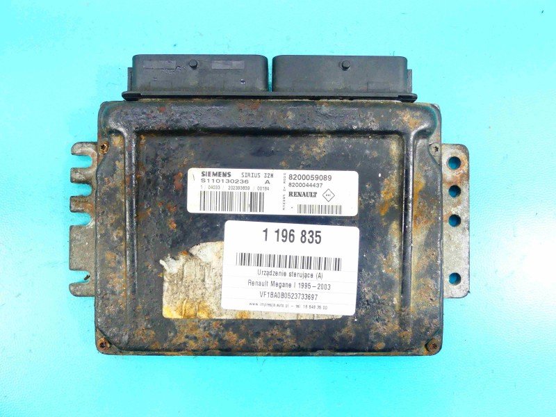 Komputer zestaw Renault Megane I 8200059089 1.6 16v