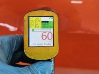 Drzwi tył lewe Opel Corsa F HB 5d pomarańczowy KVH