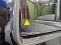 Lusterko lewe Mercedes W246 srebrny, malowana, elektryczny, Europejska, Kod lakieru: 761, Składane elektrycznie, martwe...