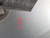 Drzwi tył lewe Ford Fiesta Mk6 HB 5d srebrny 62