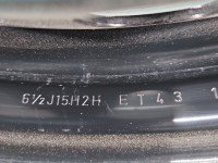 Koło zapasowe 15" dojazdowe dojazdówka Renault Megane III 5x114.3, Viking, 195 mm, Profil opony: 65, Rok produkcji opon:...