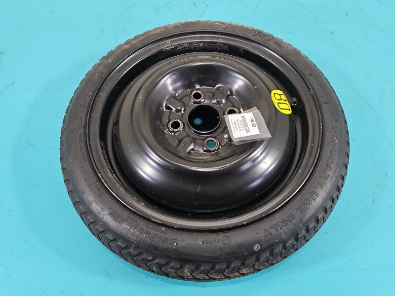 Koło zapasowe 14" dojazdowe dojazdówka Toyota Yaris I Rozstaw śrub: 4x100, Bridgestone, 115 mm, Profil opony: 70, 4x100... Koło zapasowe 14" dojazdowe dojazdówka Toyota Yaris I Rozstaw śrub: 4x100, Bridgestone, 115 mm, Profil opony: 70, 4x100...