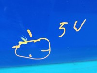 Drzwi tył lewe Skoda Fabia II HB 5d niebieski 4590