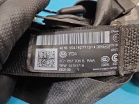 Pas bezpieczeństwa przód prawy pasażera Vw Passat B7 3C1857706S