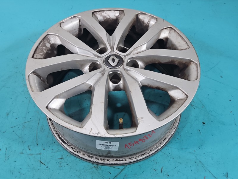 Felga aluminiowa 17" Renault Kadjar alufelga Szerokość felgi: 7.0", 5x114.3, RENAULT, srebrny, Kod producenta: R6666, R17...