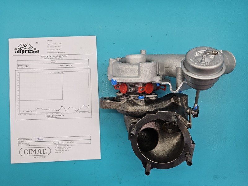 Turbosprężarka Regenerowana Audi A3 8L K03-011, 97626, 06A145703B 1.8 T 150KM